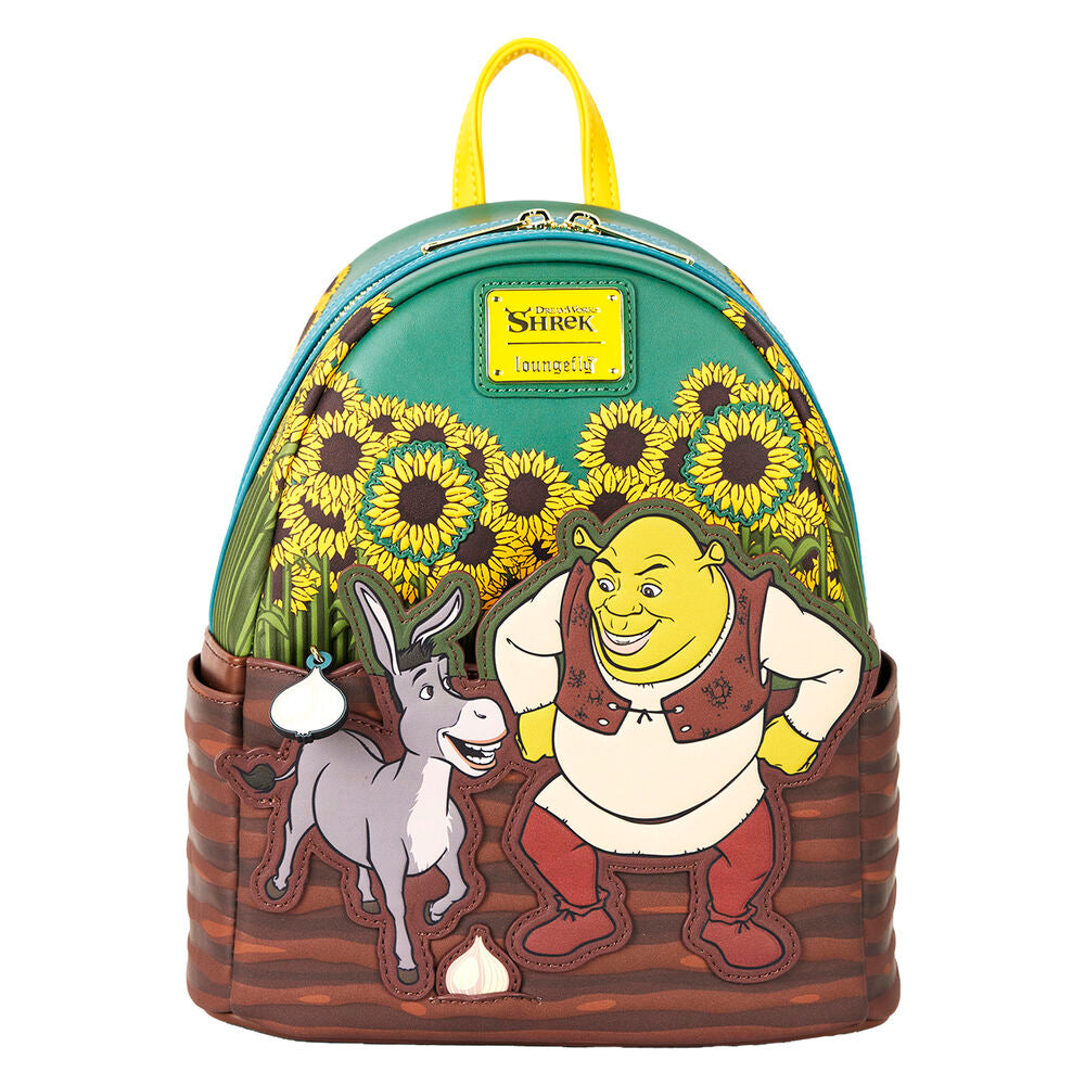 Loungefly Shrek & Donkey Sunflower Field Mini Backpack - Ginga Toys