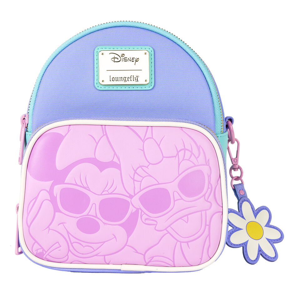 Loungefly Disney Daisy Duck And Minnie Mouse Mini Convertible Backpack - Ginga Toys