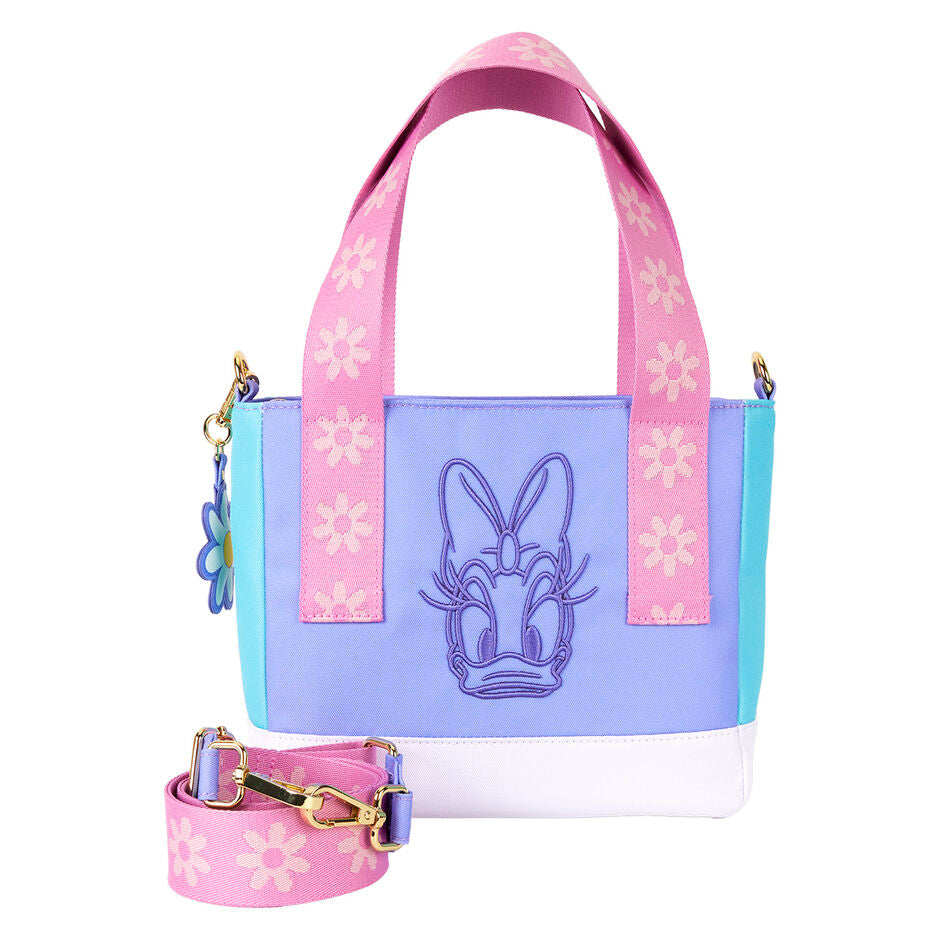 Loungefly Disney Daisy Duck 85th Anniversary Nylon Mini Tote Crossbody Bag - Ginga Toys