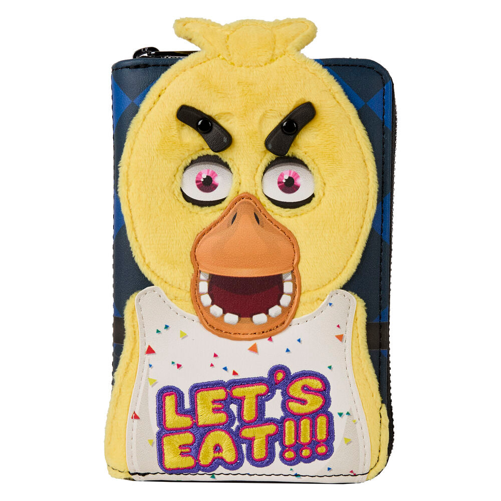 Loungefly Five Nights at Freddy's Chica Plush Cosplay Zip Around Wallet - Ginga Toys