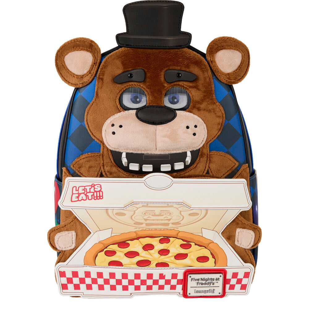 Loungefly Five Nights at Freddy's Freddy Fazbear Plush Cosplay Lenticular Mini Backpack - Ginga Toys