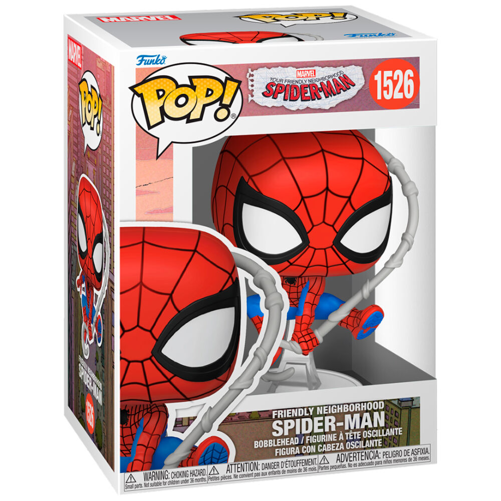 Funko Pop! Marvel: Your Friendly Neighbourhood Spider-Man - Spider-Man Vinyl Figure #1526 - Ginga Toys