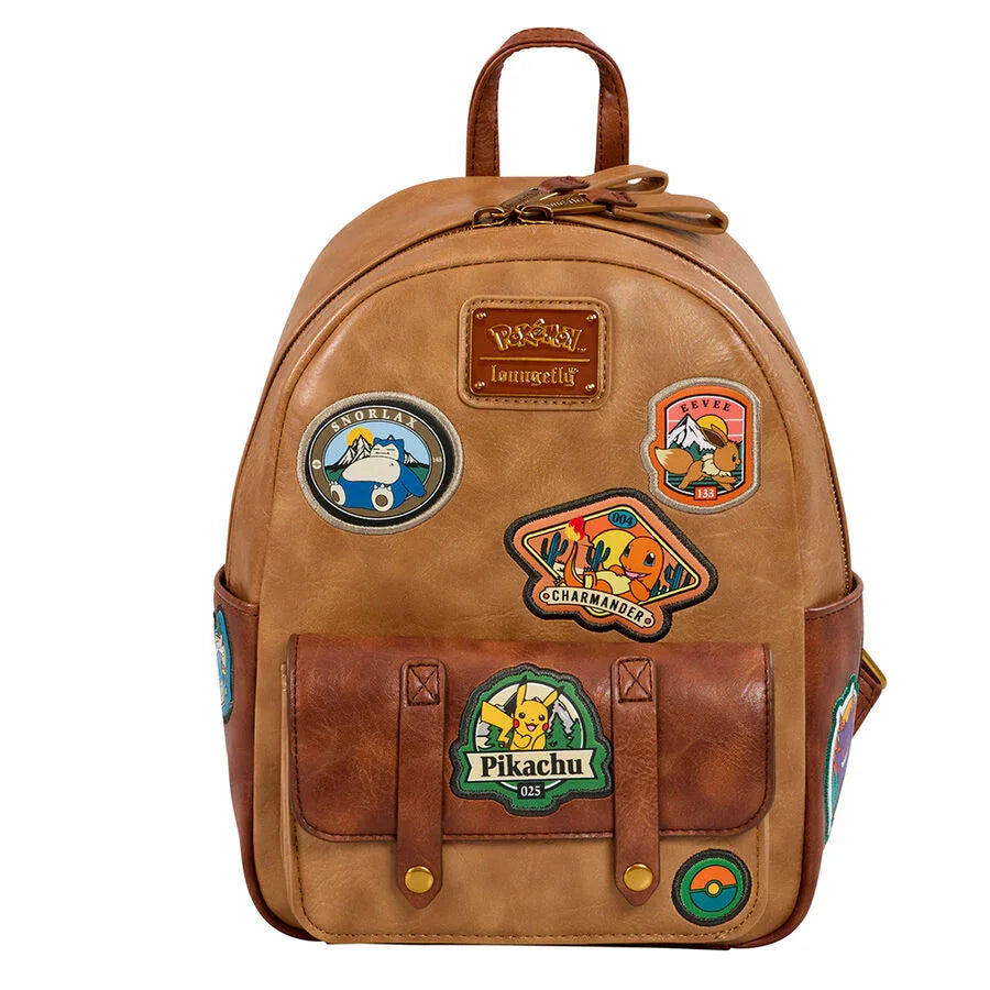 Loungefly Pokemon Camper Patches Mini Backpack