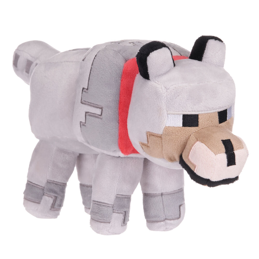 Minecraft Wolf Plush Toy 26cm - Ginga Toys