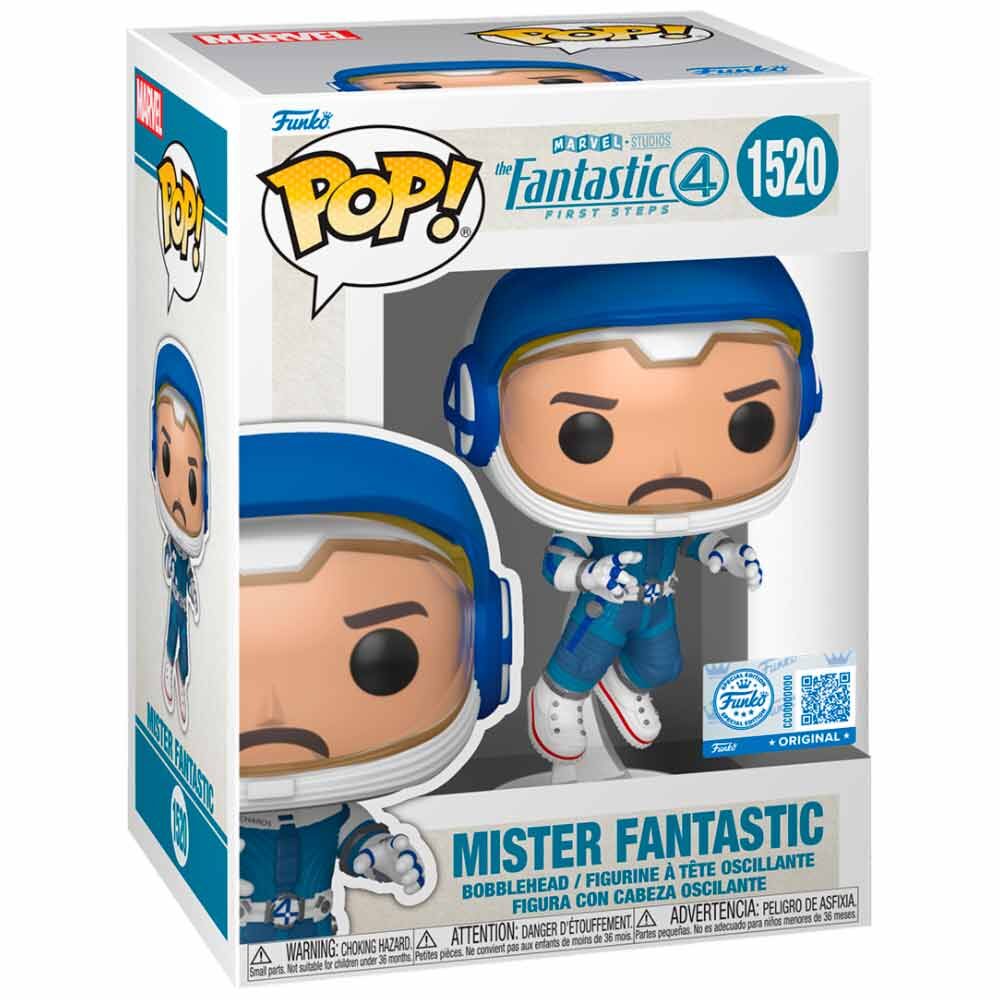 Funko Pop! Marvel The Fantastic Four: First Steps - Mister Fantastic (Astronaut) Vinyl Figure #1520 - Ginga Toys