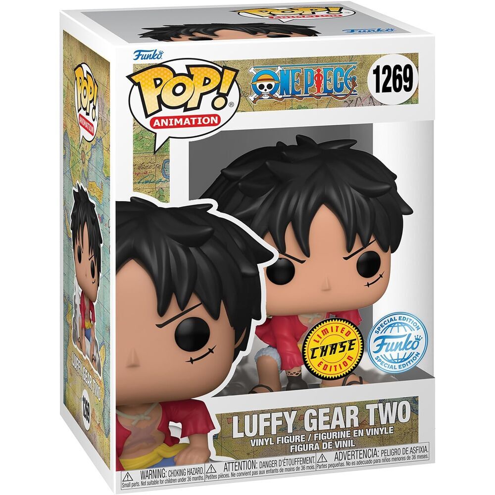 Funko Pop! Animation: One Piece - Luffy Gear Two Exclusive CHASE Vinyl Figure #1269
