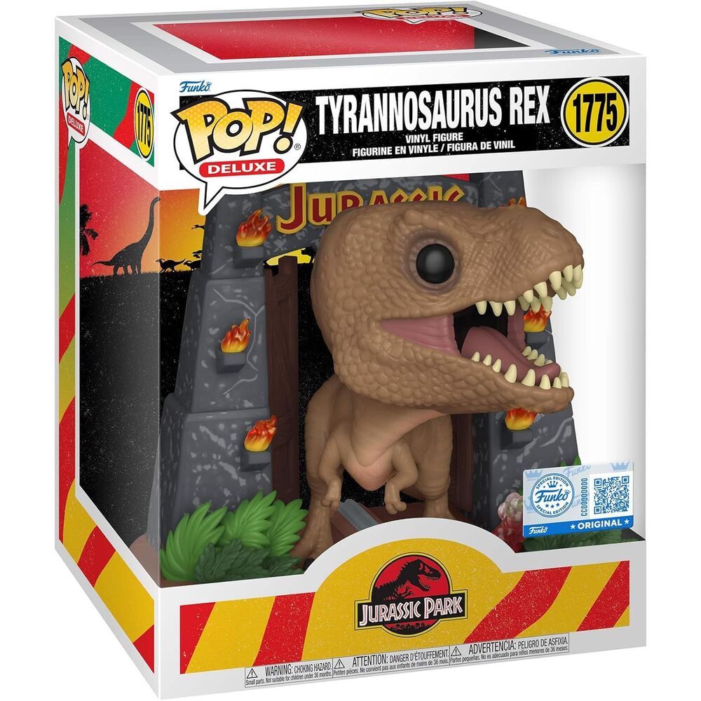 Funko Pop! Deluxe: Jurassic Park - Tyrannosaurus Rex Exclusive Vinyl Figure #1775 - Ginga Toys