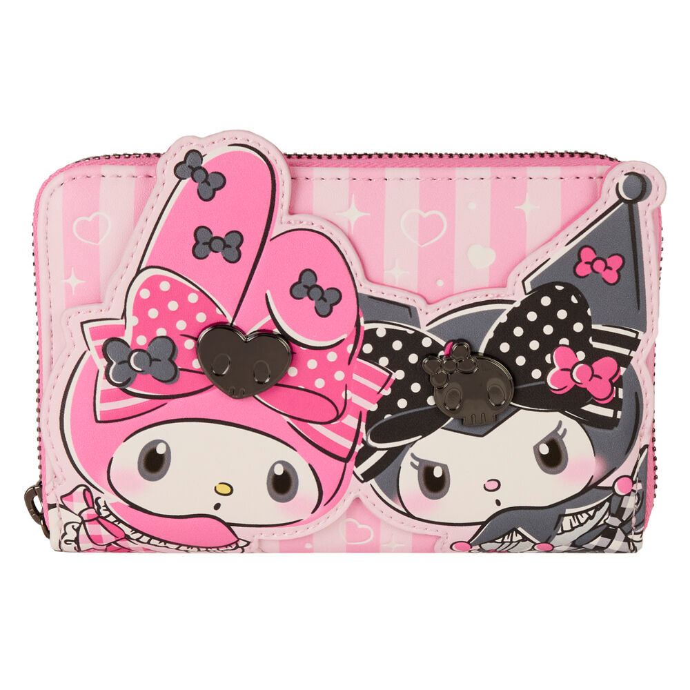 Loungefly Sanrio My Melody & Kuromi Zip Around Wallet - Ginga Toys
