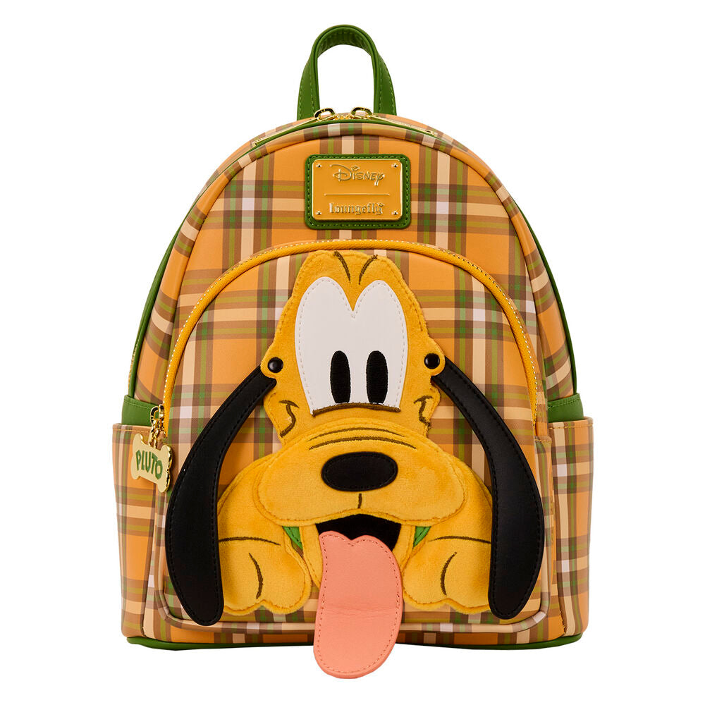 Loungefly Disney Pluto 95th Anniversary Plaid Mini Backpack - Ginga Toys