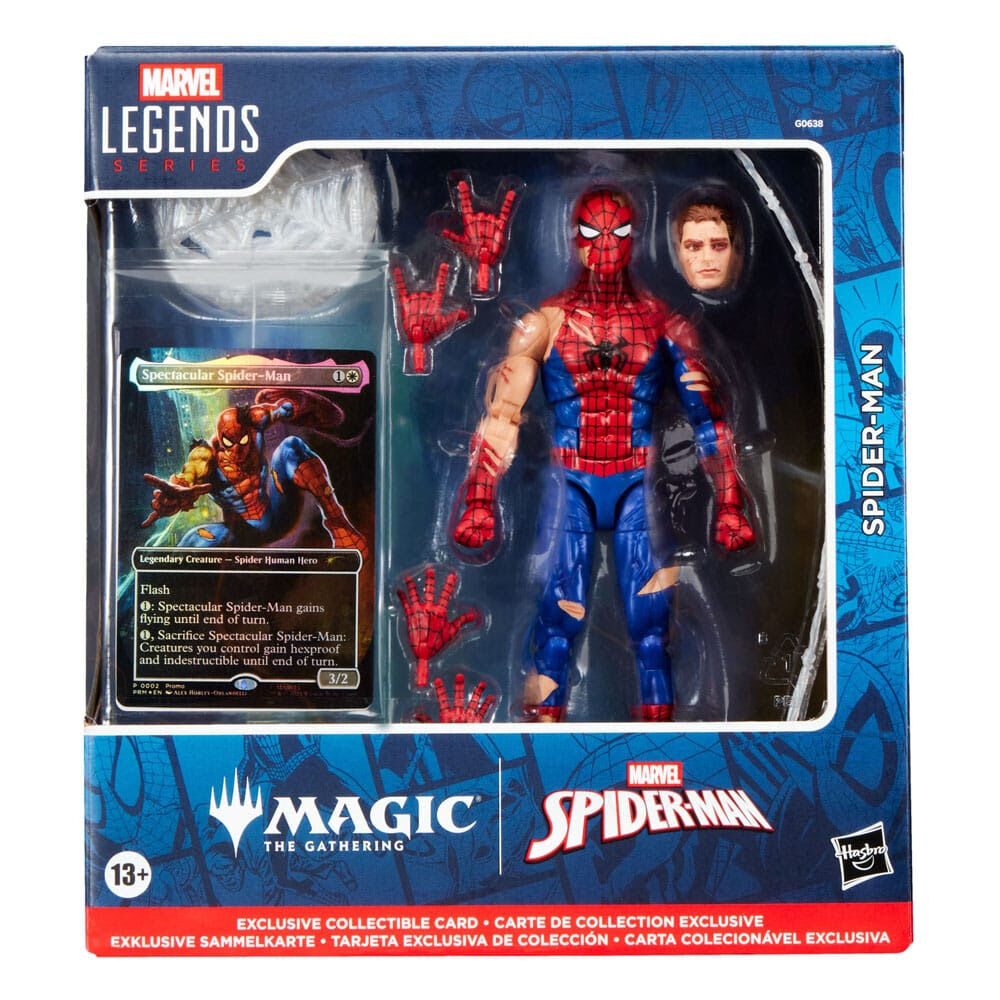 Marvel Legends Spider-Man Action Figure with Exclusive Magic: The Gathering Card - Ginga Toys