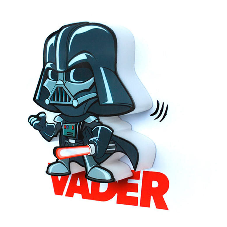 3D Light FX Star Wars Darth Vader 3D Deco Mini-Sized Sticker LED Wall Light - Ginga Toys