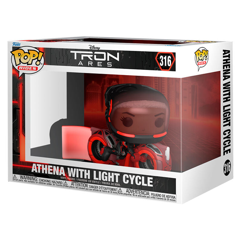 Tron: Ares Pop! Rides #316 Athena with Light Cycle - Ginga Toys