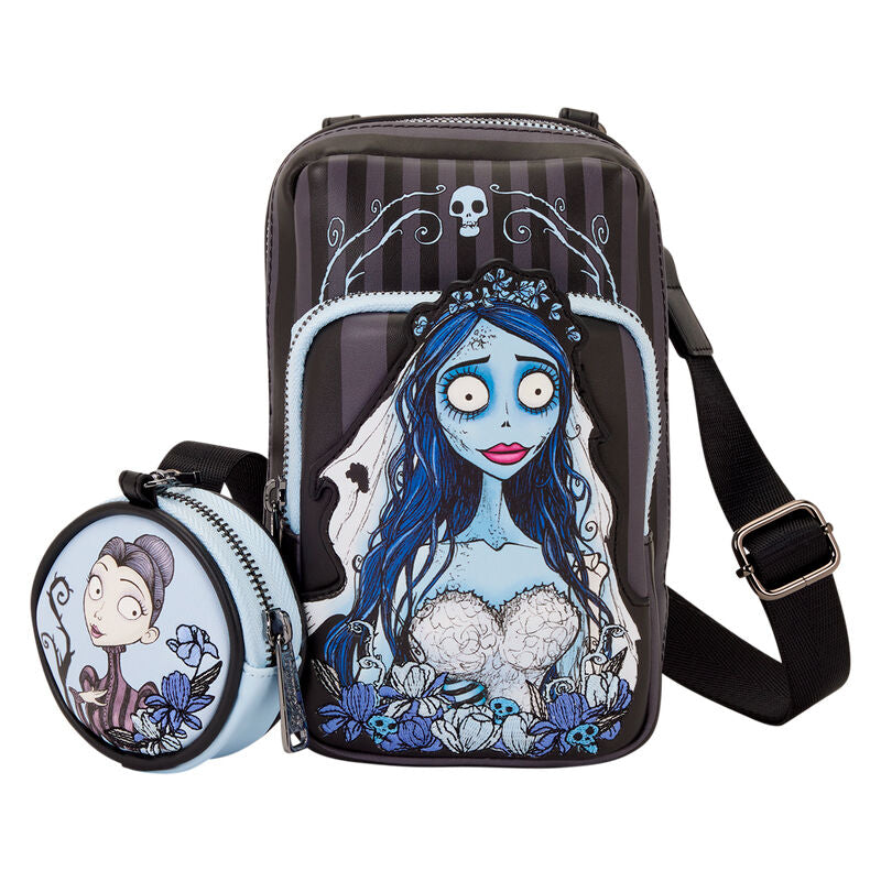 Loungefly Corpse Bride Emily Sling Crossbody Bag with Coin Bag - Ginga Toys