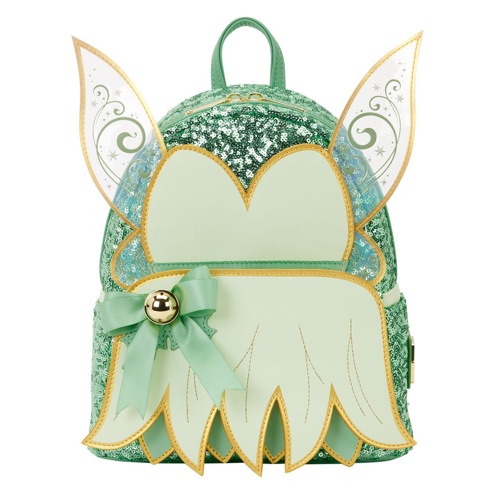 Loungefly Peter Pan Tinker Bell Holiday Cosplay Sequin Mini Backpack - Ginga Toys