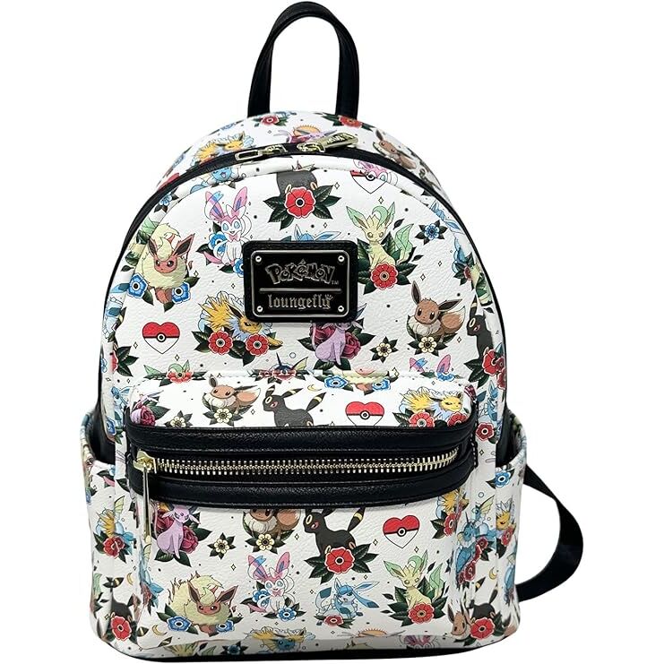 Loungefly Pokémon Eeveelutions All Over Print Mini Backpack - Ginga Toys
