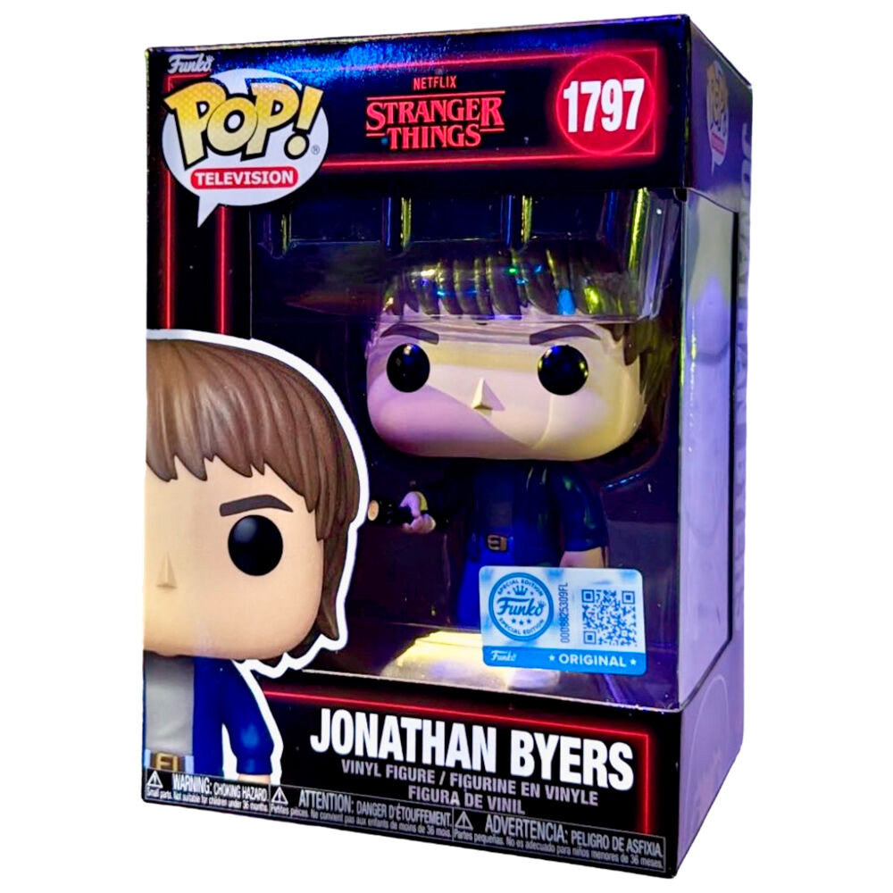 Funko Pop! Television: Stranger Things 5 - Jonathan Byers Exclusive Vinyl Figure #1797 - Ginga Toys