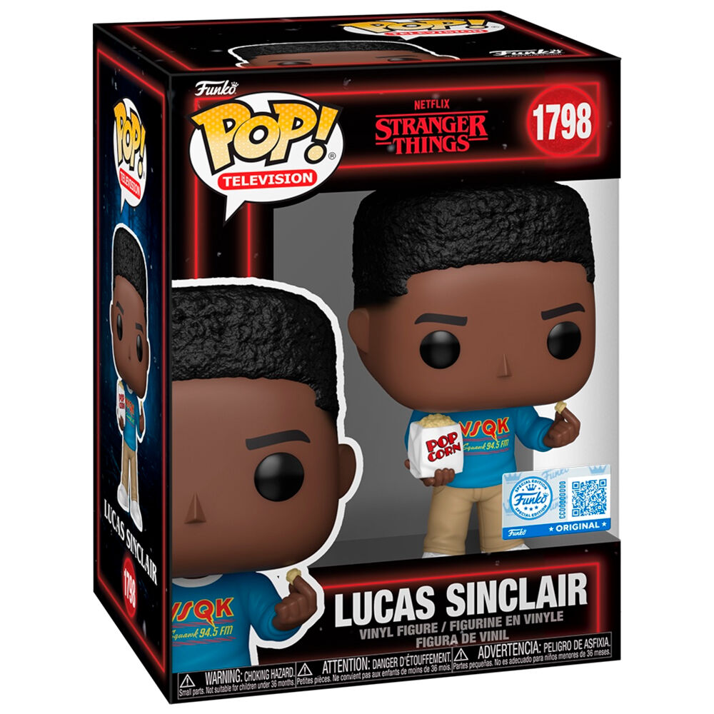 Funko Pop! Television: Stranger Things 5 - Lucas Sinclair Exclusive Vinyl Figure #1798 - Ginga Toys