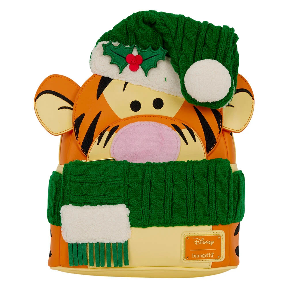 LOUNGEFLY Disney Winnie the Pooh Tigger Holiday Cosplay plush mini backpack - Ginga Toys