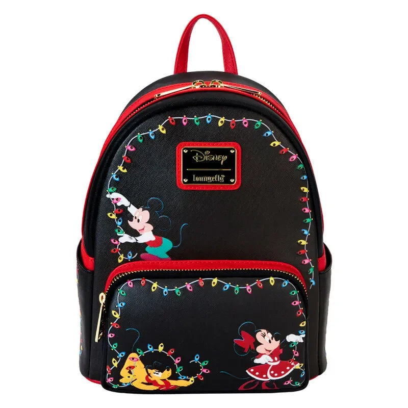 Loungefly Disney Mickey & Friends Christmas Light Decorations Light Up Mini Backpack - Ginga Toys