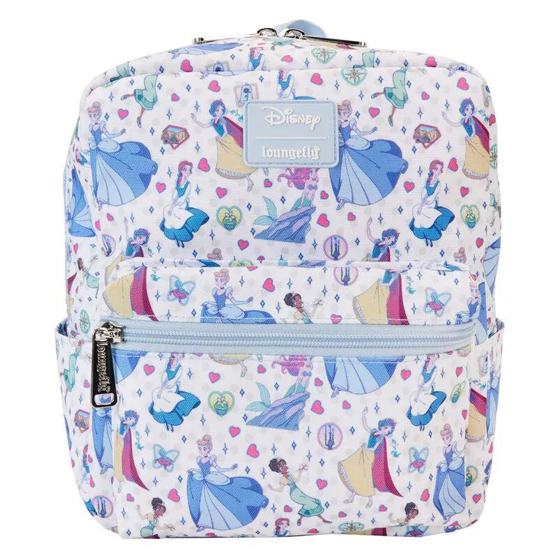 Loungefly Disney Princess Manga Style All-Over Print Nylon Mini Backpack - Ginga Toys