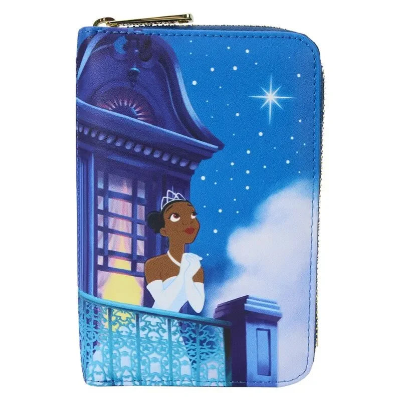 Loungefly Disney The Princess And The Frog 15th Anniversary Evening Star Glow Zip Around Wallet - Ginga Toys