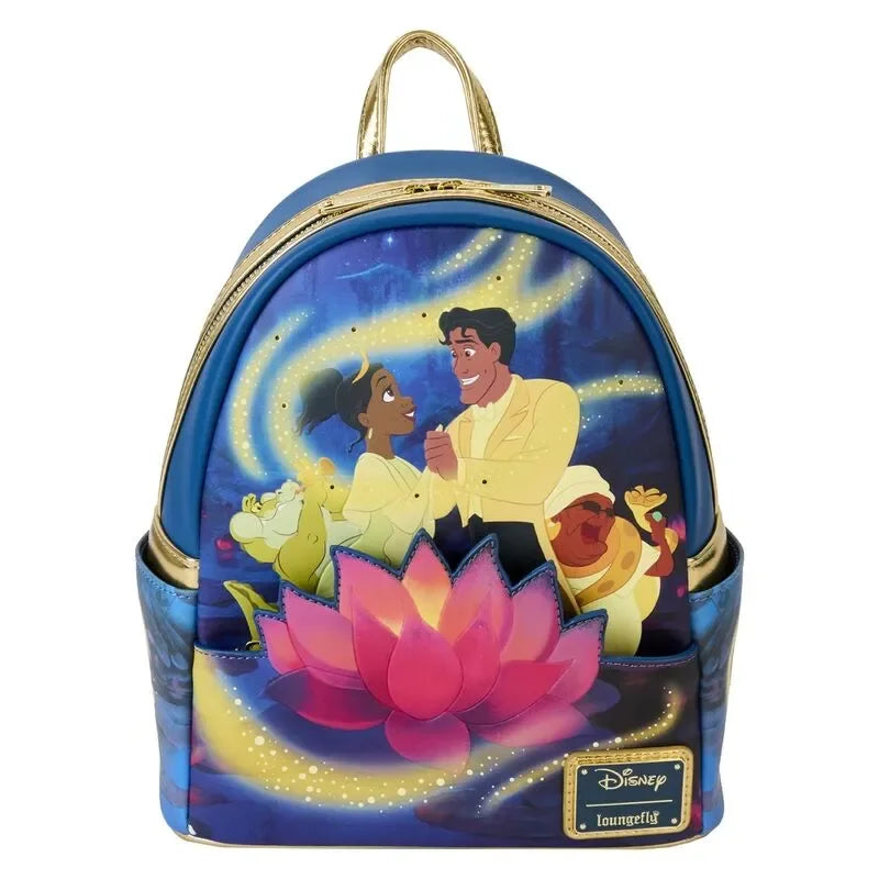Loungefly Disney The Princess And The Frog 15th Anniversary Tiana & Naveen Glow Mini Backpack - Ginga Toys