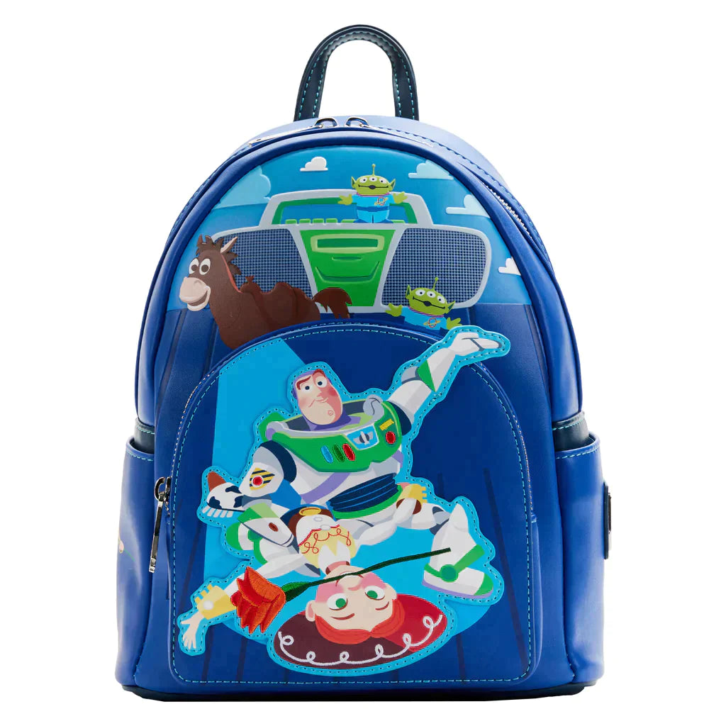Toy Story Backpack with Lunch Box Set - Buzz Lightyear Backpack for Boys,  Toy Story Lunch Box, Water Bottle, Stickers, Rex-Man Door Hanger | Buzz