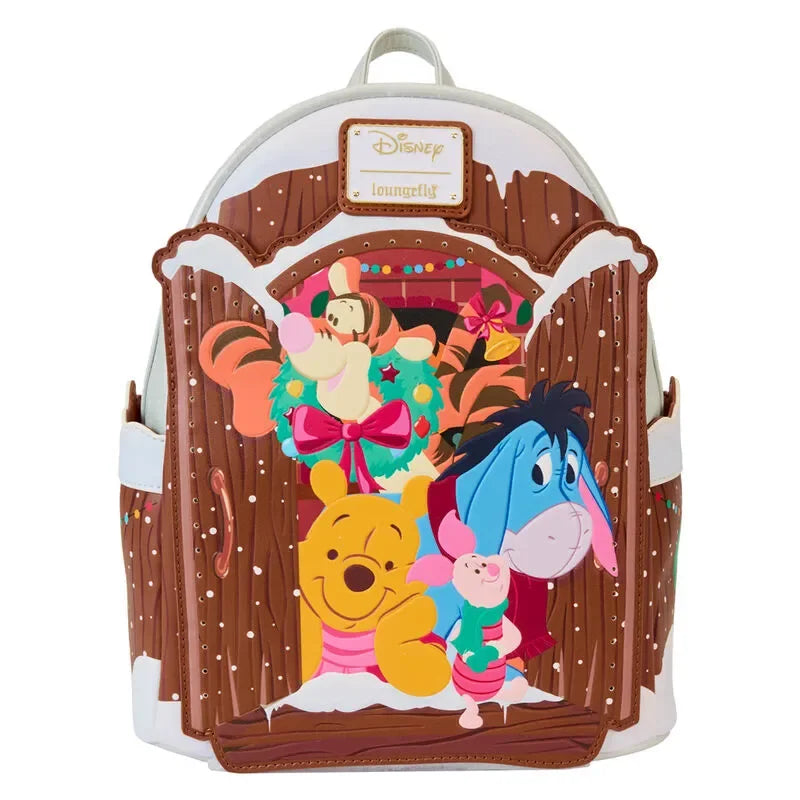 Loungefly Disney Winnie The Pooh & Friends Christmas Greetings Light Up Mini Backpack - Ginga Toys