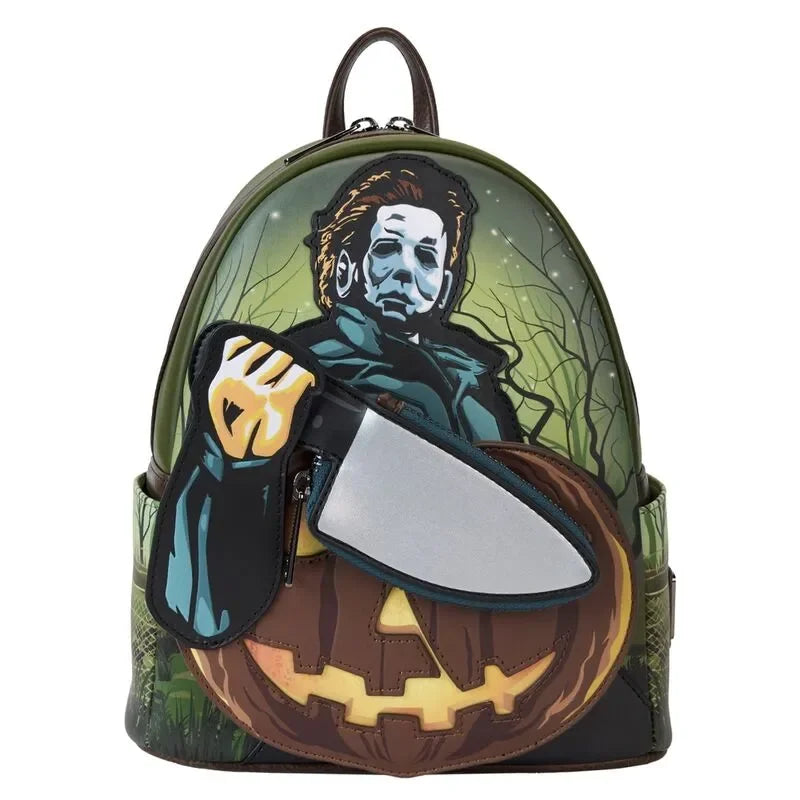 Loungefly Halloween Michael Myers Pumpkin Glow Mini Backpack With Coin Bag - Ginga Toys