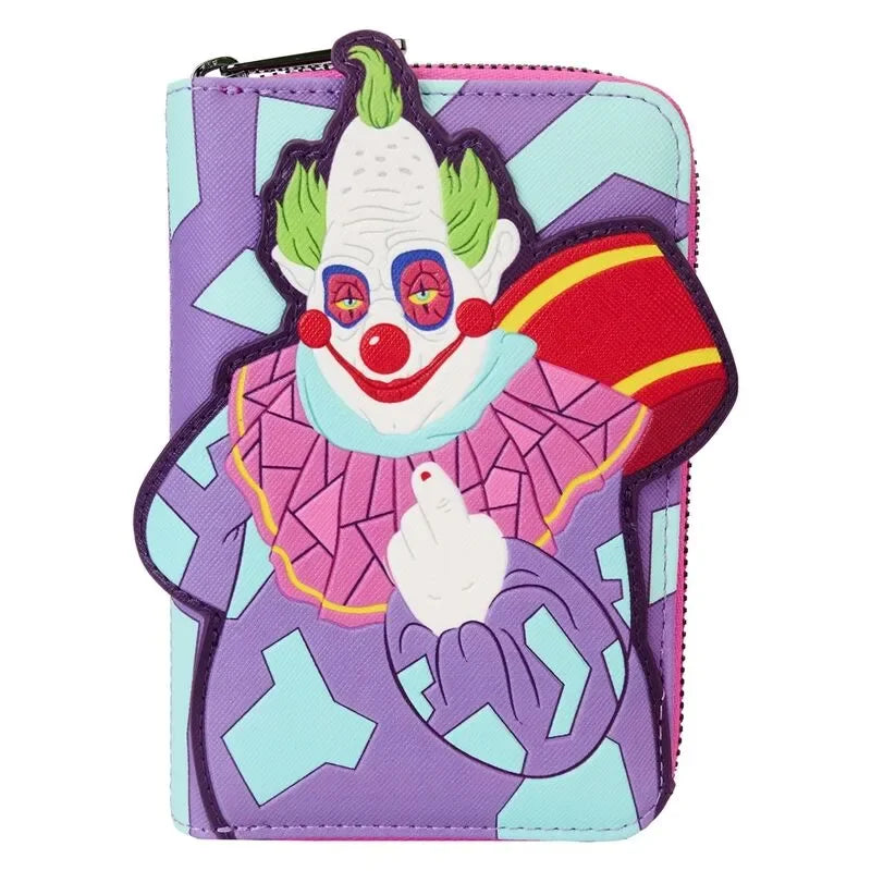 Loungefly Killer Klowns from Outer Space Jumbo Cosplay Glow Zip Around Wallet - Ginga Toys