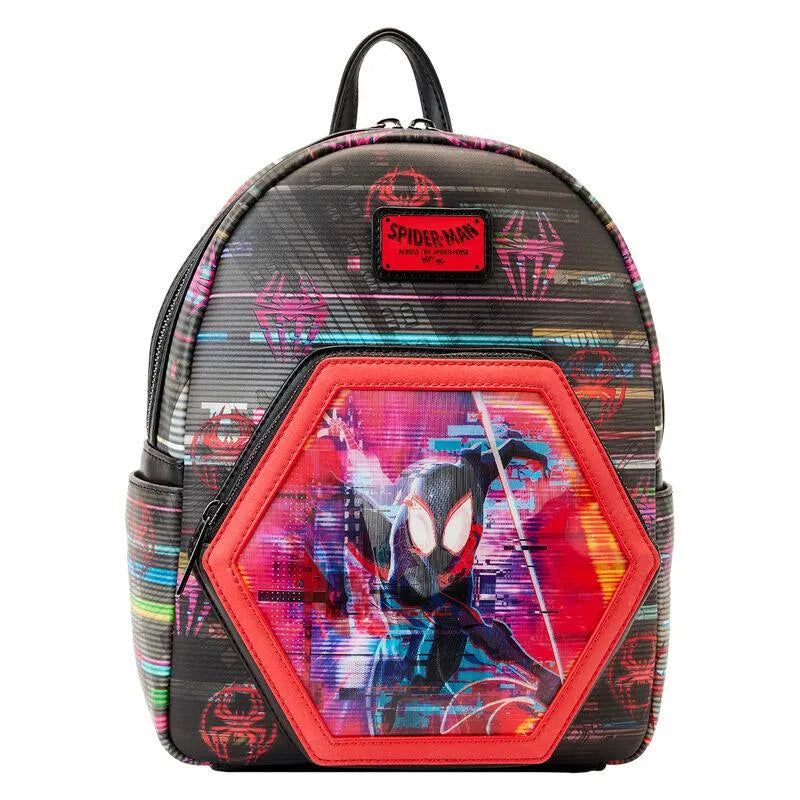 Loungefly Marvel Across the Spider-Verse Lenticular Mini Backpack - Loungefly - Ginga Toys