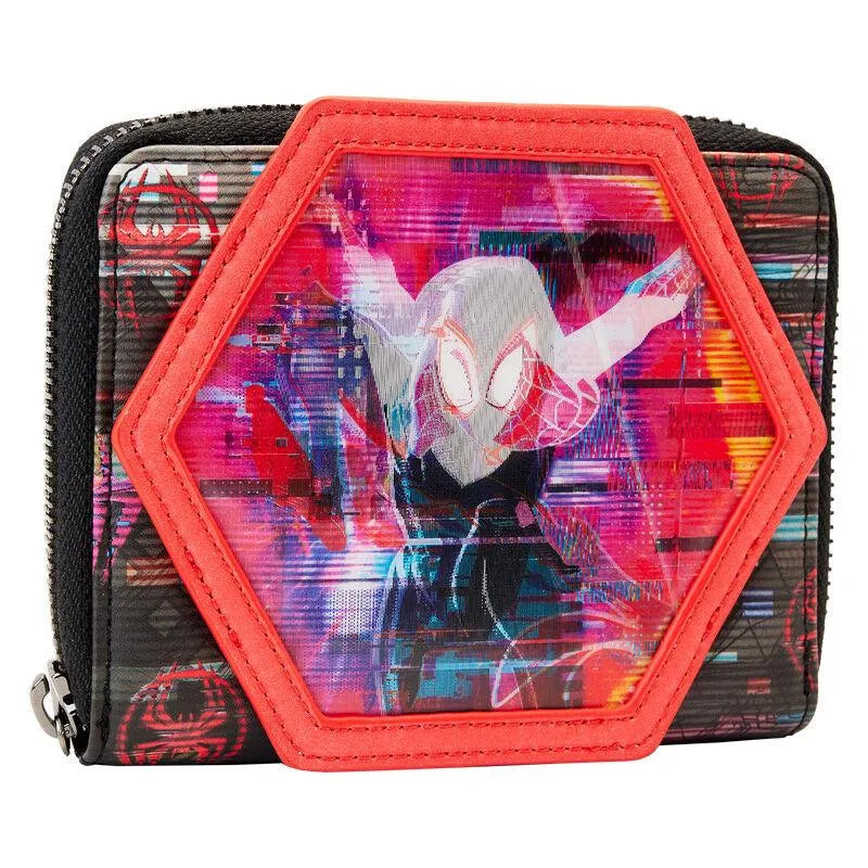 Loungefly Marvel Across the Spider-Verse Lenticular Zip Around Wallet - Loungefly - Ginga Toys