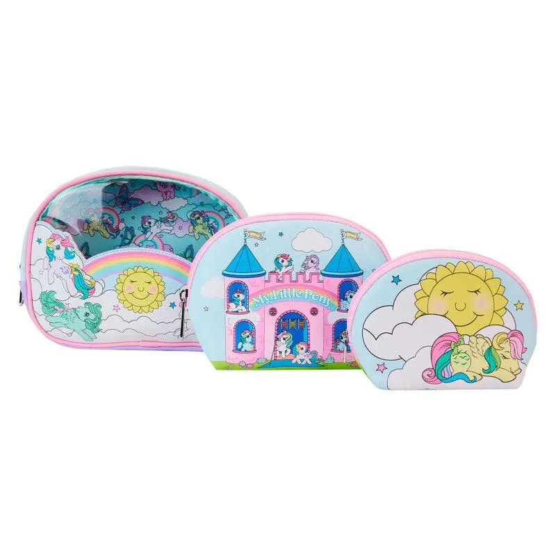 Loungefly My Little Pony Sky Scene 3-Piece Cosmetic Bag Set - Ginga Toys