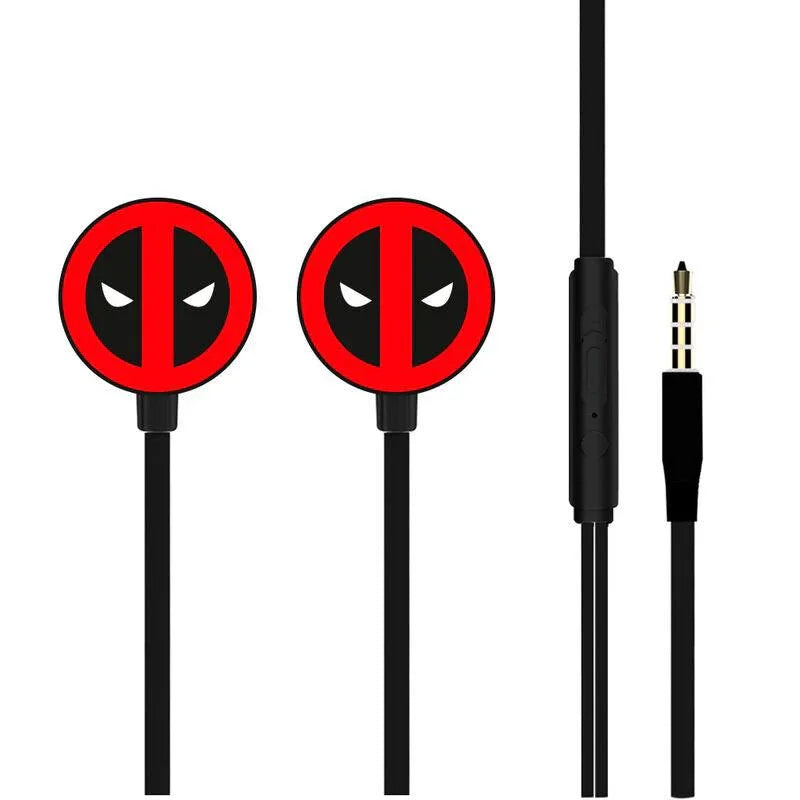 Marvel Deadpool Earphones - Ert Group - Ginga Toys