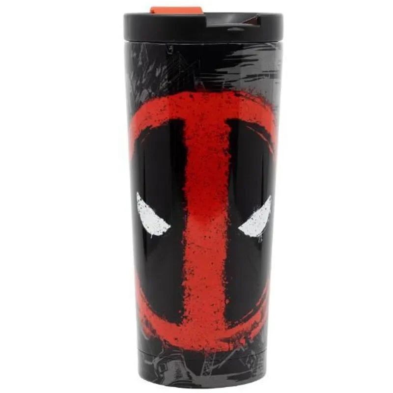 Marvel Deadpool Stainless Steel Travel Flask Tumbler 425ml - Ginga Toys