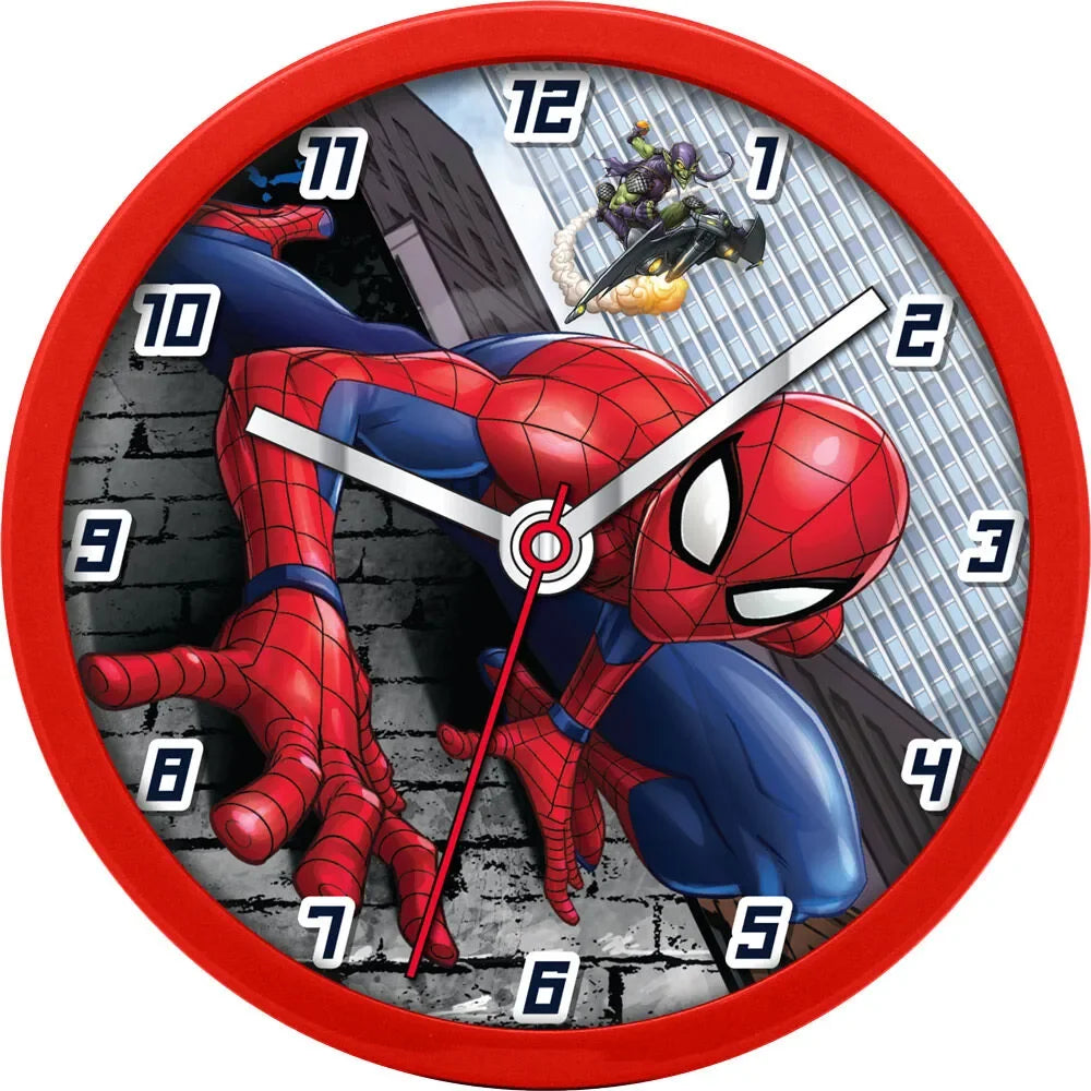 Marvel Spider-Man Kids Wall Clock 25cm - Ginga Toys