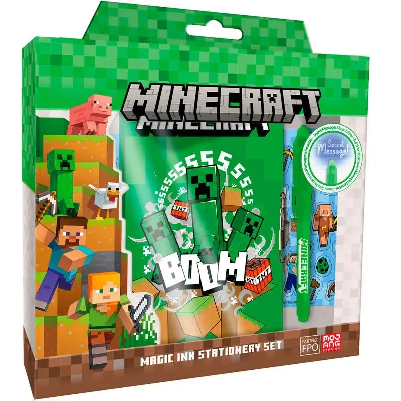 Minecraft Gift Box with Padlock Diary and Magic Pen - Ginga Toys