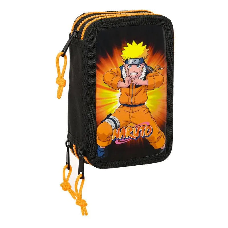 Naruto Shippuden Triple Pencil Case 36pcs - Ginga Toys