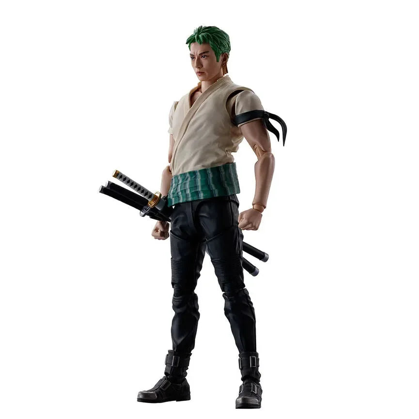 One Piece (A Netflix Series) S.H.Figuarts Roronoa Zoro Action Figure - Ginga Toys