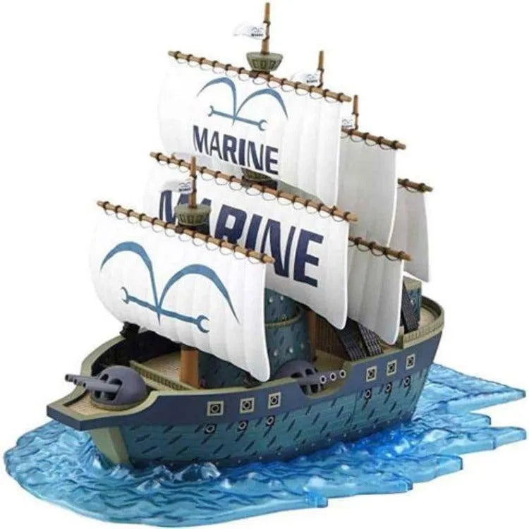 One Piece Grand Ship Collection Marine Ship Model Kit - Bandai Hobby - Ginga Toys