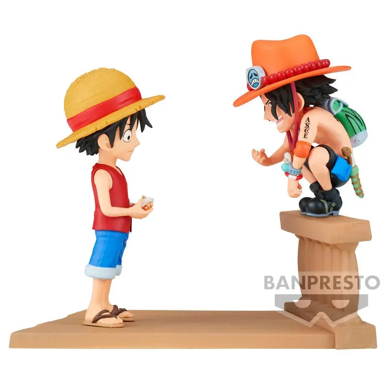 One Piece World Collectable Figure Log Stories Monkey D. Luffy & Portgas D. Ace Figure - Ginga Toys