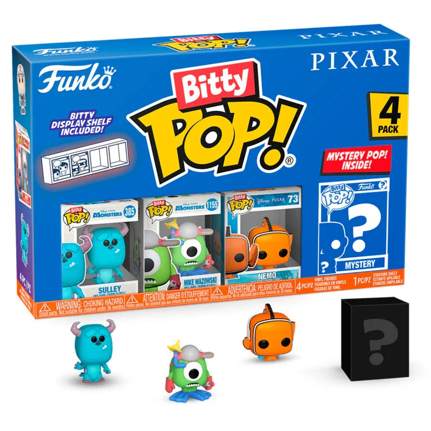 Pixar Bitty Pop! Monsters, Inc. Four-Pack - Ginga Toys