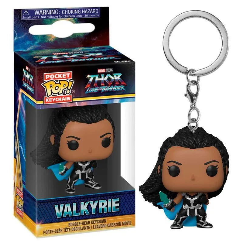 Funko Pocket POP Marvel Thor Love and Thunder - Valkyrie Keychain - Funko - Ginga Toys