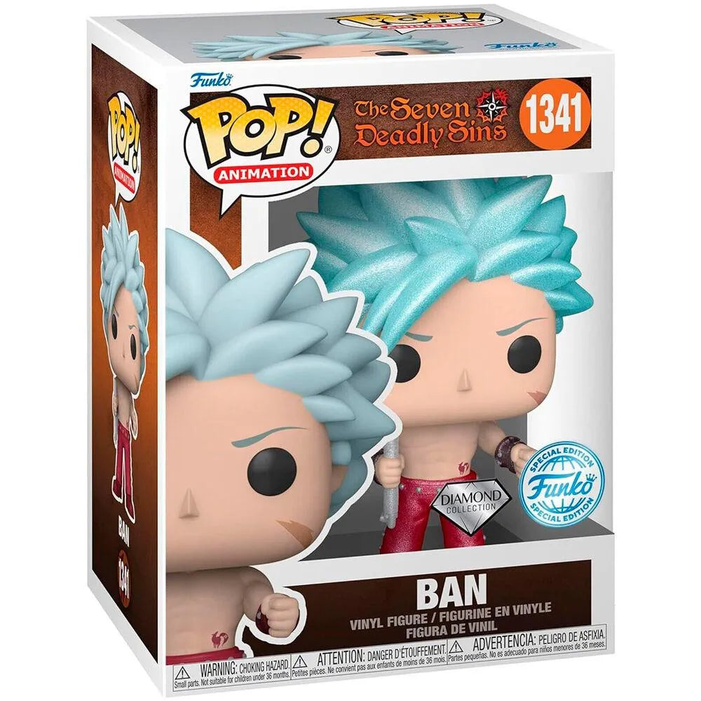 Pop! Animation: Seven Deadly Sins - Ban Exclusive Figure #1341 (Diamond Glitter Ver.) PX Previews - Funko - Ginga Toys