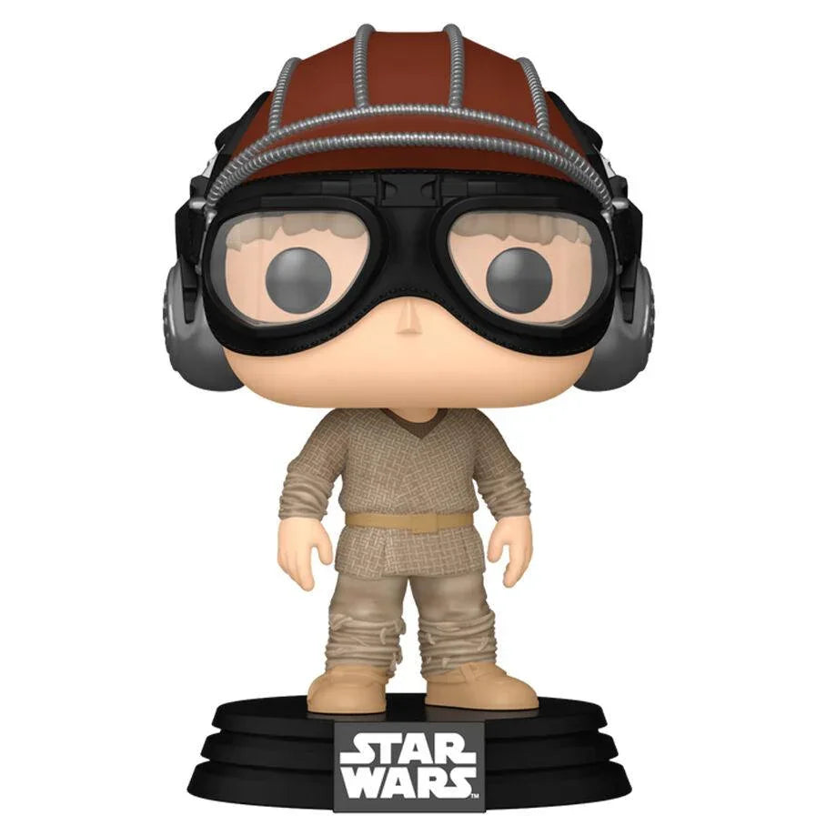 Pop! Star Wars: The Phantom Menace 25th Anakin Skywalker Figure (Pod Racer Helmet) #698 - Ginga Toys