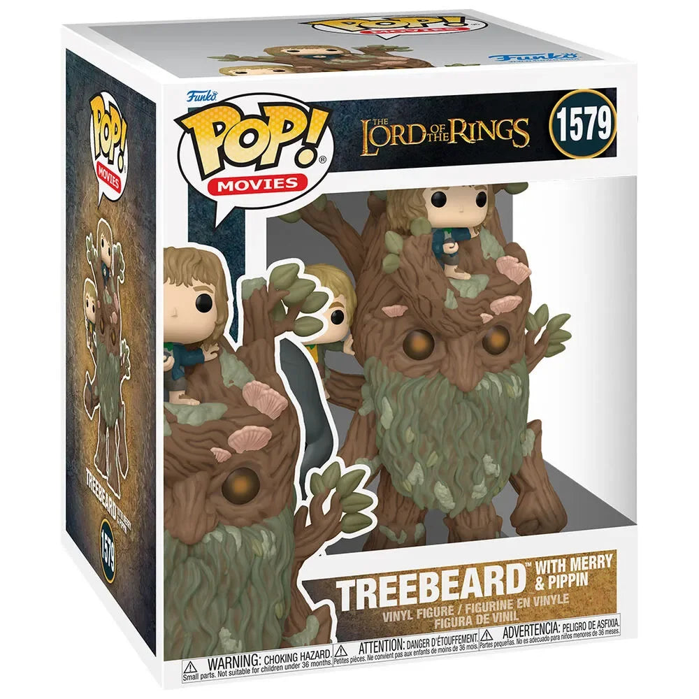 Pop! Super Sized 6" The Lord of the Rings - Treebeard with Merry & Pippin Figure #1579 - Ginga Toys