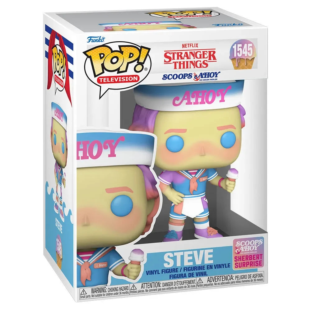 Pop! Television: Stranger Things - Steve Figure (Scoops Ahoy) #1545 - Ginga Toys