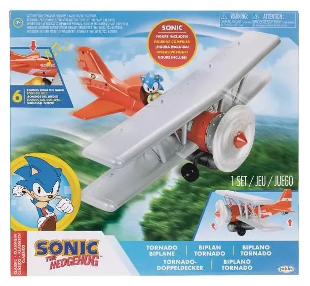 Sonic The Hedgehog 2.5" Tornado Biplane Playset - Ginga Toys