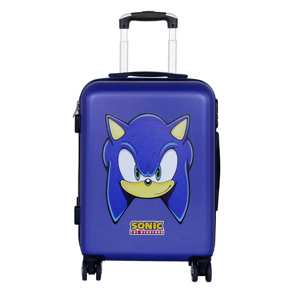 Sonic The Hedgehog ABS Trolley Suitcase 55cm - Ginga Toys