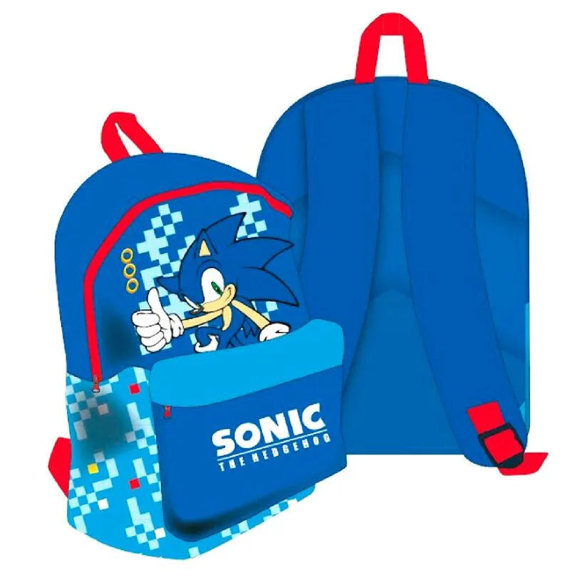 Sonic the Hedgehog Kids School Backpack - Sega - Ginga Toys